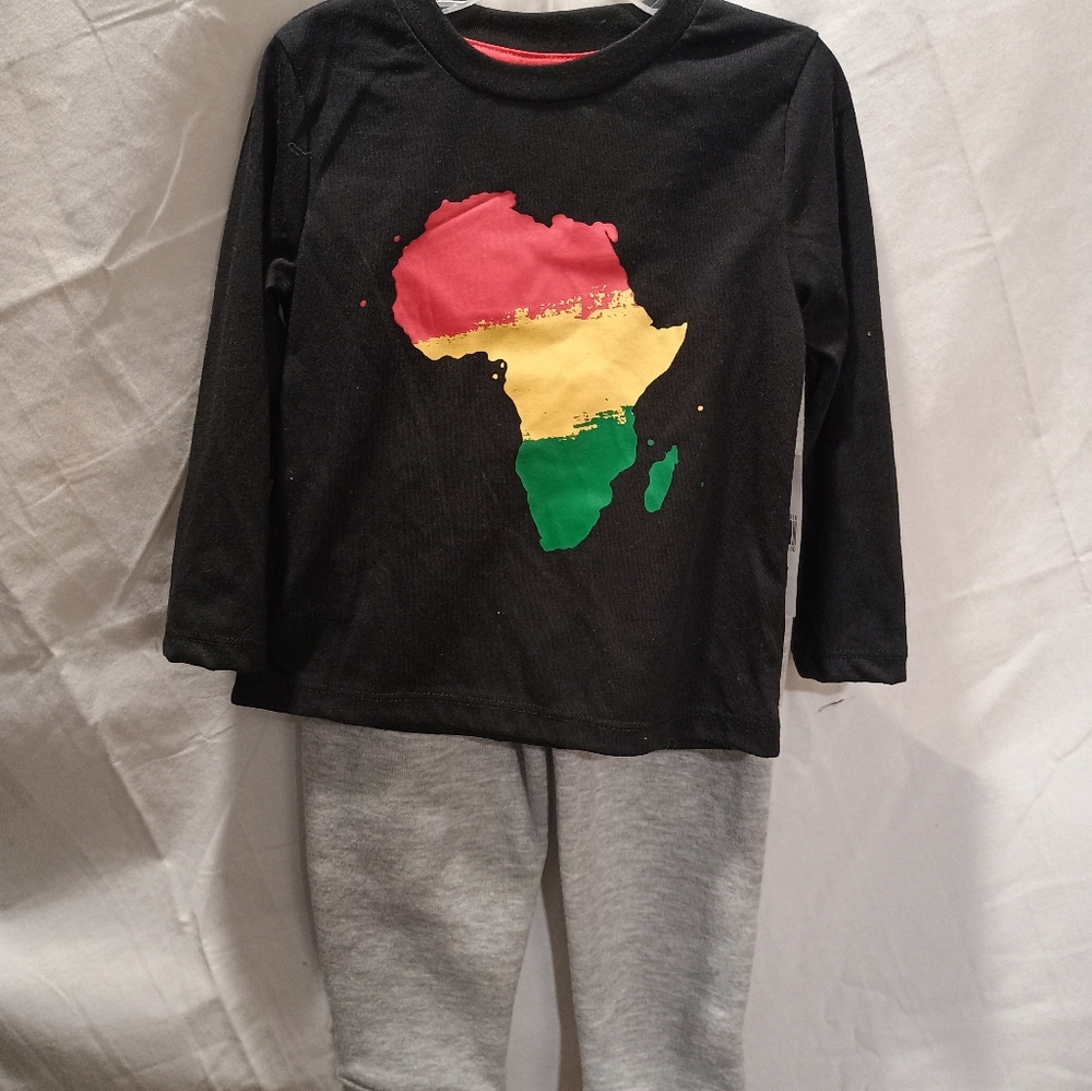 18M Toddler Africa long sleeve and pants set